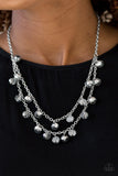 Paparazzi VINTAGE VAULT "Super Supernova" Silver Necklace & Earring Set Paparazzi Jewelry