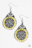 Paparazzi "Perfectly Paradise" Yellow Earrings Paparazzi Jewelry
