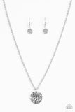 Paparazzi "Live TREELY" Silver Necklace & Earring Set Paparazzi Jewelry