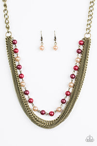 Paparazzi "Fierce Fashion" Multi Necklace & Earring Set Paparazzi Jewelry