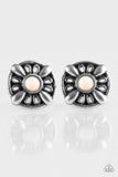 Paparazzi "WEST-Kept Secret" White Post Earrings Paparazzi Jewelry