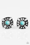 Paparazzi "WEST-Kept Secret" Blue Post Earrings Paparazzi Jewelry