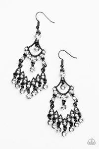 Paparazzi "Palace Princess" Black Earrings Paparazzi Jewelry