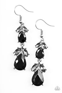 Paparazzi "Trophy Hall" Black Earrings Paparazzi Jewelry