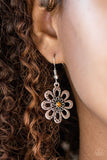 Paparazzi "Fashion Floret" Brown Earrings Paparazzi Jewelry