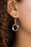 Paparazzi "Double The Bubble" Blue Earrings Paparazzi Jewelry