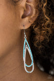 Paparazzi "REIGN Storm" Blue Earrings Paparazzi Jewelry