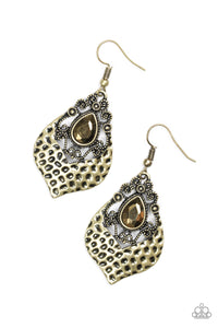 Paparazzi "Royal Rebel" Brass Earrings Paparazzi Jewelry