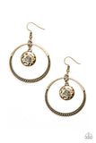 Paparazzi "Tundra Trip" Brass Earrings Paparazzi Jewelry