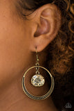 Paparazzi "Tundra Trip" Brass Earrings Paparazzi Jewelry