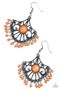 Paparazzi "Stone Lagoon" Orange Earrings Paparazzi Jewelry