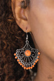 Paparazzi "Stone Lagoon" Orange Earrings Paparazzi Jewelry