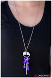 Paparazzi "Just Dropping By" Purple Necklace & Earring Set Paparazzi Jewelry