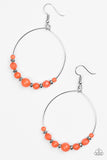 Paparazzi "Going For GLOW" Orange Earrings Paparazzi Jewelry