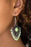 Paparazzi VINTAGE VAULT "Stone Lagoon" Green Earrings Paparazzi Jewelry