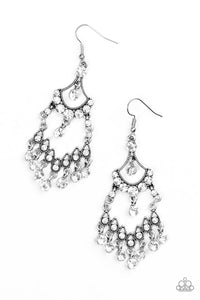 Paparazzi "Palace Princess" White Earrings Paparazzi Jewelry