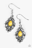 Paparazzi "Beautifully Bohemian" Yellow Earrings Paparazzi Jewelry