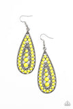 Paparazzi "Rio Rumba" Yellow Earrings Paparazzi Jewelry