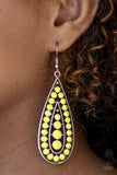 Paparazzi "Rio Rumba" Yellow Earrings Paparazzi Jewelry