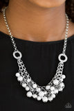 Paparazzi "Cinderella Glam" White Necklace & Earring Set Paparazzi Jewelry