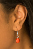 Paparazzi "Deep Creek" Orange Necklace & Earring Set Paparazzi Jewelry