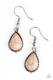 Paparazzi "Sandstone Symphony" Brown Earrings Paparazzi Jewelry