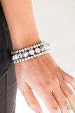 Paparazzi "A HAUTE Mess" Silver Bracelet Paparazzi Jewelry