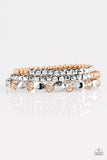 Paparazzi "Beaded Bravado" Brown Bracelet Paparazzi Jewelry