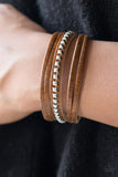 Paparazzi "Rogue Rebel " Brown Urban Bracelet Unisex Paparazzi Jewelry