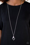 Paparazzi "Fluttering Heart" Pink Necklace & Earring Set Paparazzi Jewelry