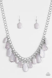 Paparazzi "Glacier Goddess" Silver Necklace & Earring Set Paparazzi Jewelry