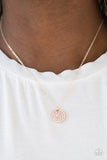 Paparazzi "Make Today Glitter" Rose Gold Necklace & Earring Set Paparazzi Jewelry