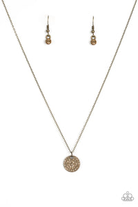 Paparazzi "Make Today Glitter" Brass Necklace & Earring Set Paparazzi Jewelry