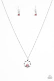 Paparazzi "Paint The Town In Glitter" Pink Necklace & Earring Set Paparazzi Jewelry