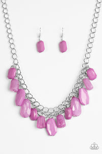 Paparazzi "Glacier Goddess" Purple Necklace & Earring Set Paparazzi Jewelry