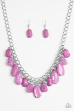 Paparazzi "Glacier Goddess" Purple Necklace & Earring Set Paparazzi Jewelry