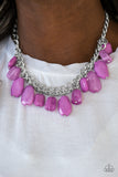 Paparazzi "Glacier Goddess" Purple Necklace & Earring Set Paparazzi Jewelry