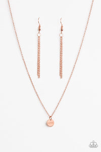 Paparazzi "Love At First SHINE" Copper Necklace & Earring Set Paparazzi Jewelry