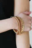 Paparazzi "Sparkle, Shine, Repeat" Gold Bracelet Paparazzi Jewelry