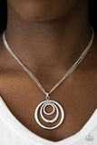 Paparazzi "SOL Music" Silver Necklace & Earring Set Paparazzi Jewelry