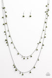 Paparazzi "A Good GLAM Is Hard To Find" Green Necklace & Earring Set Paparazzi Jewelry