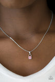 Paparazzi "Best Of LOCK" Pink Necklace & Earring Set Paparazzi Jewelry