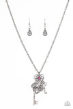 Paparazzi "Secrets Of The Heart" Pink Necklace & Earring Set Paparazzi Jewelry