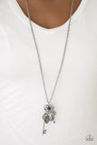 Paparazzi "Secrets Of The Heart" Black Necklace & Earring Set Paparazzi Jewelry