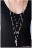 Paparazzi "Two Hearts Beat As One" Brown Necklace & Earring Set Paparazzi Jewelry