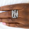 Paparazzi "Life In The Glitter Lane" Black Ring Paparazzi Jewelry
