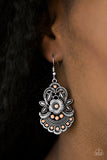 Paparazzi "Blooming Bora Bora" Orange Earrings Paparazzi Jewelry