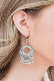 Paparazzi "Thrifty Traveler" FASHION FIX Silver Earrings Paparazzi Jewelry