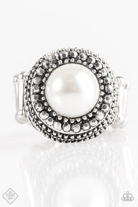 Paparazzi "Bronx Beauty" FASHION FIX White Ring Paparazzi Jewelry