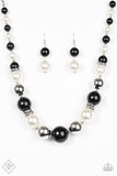 Paparazzi "New York Nightlife" FASHION FIX White Necklace & Earring Set Paparazzi Jewelry